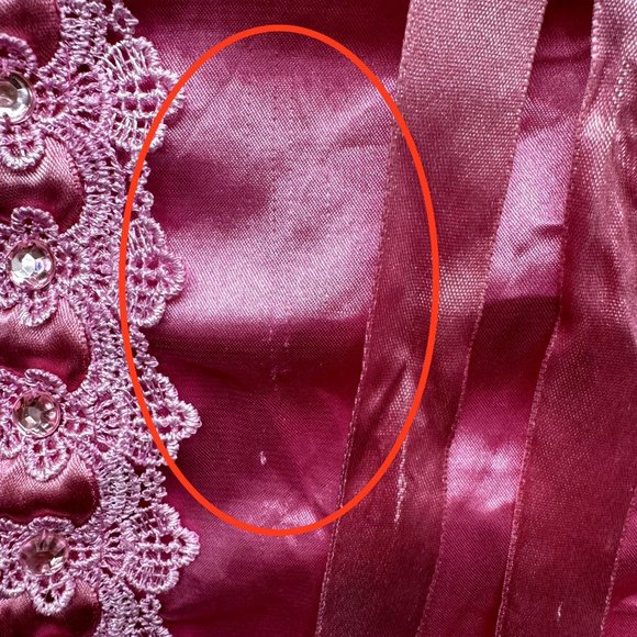 Y2K Vintage Barbie Pink Princess Cami Camisole Top S Small Satin Rhinestone - Picture 6 of 11